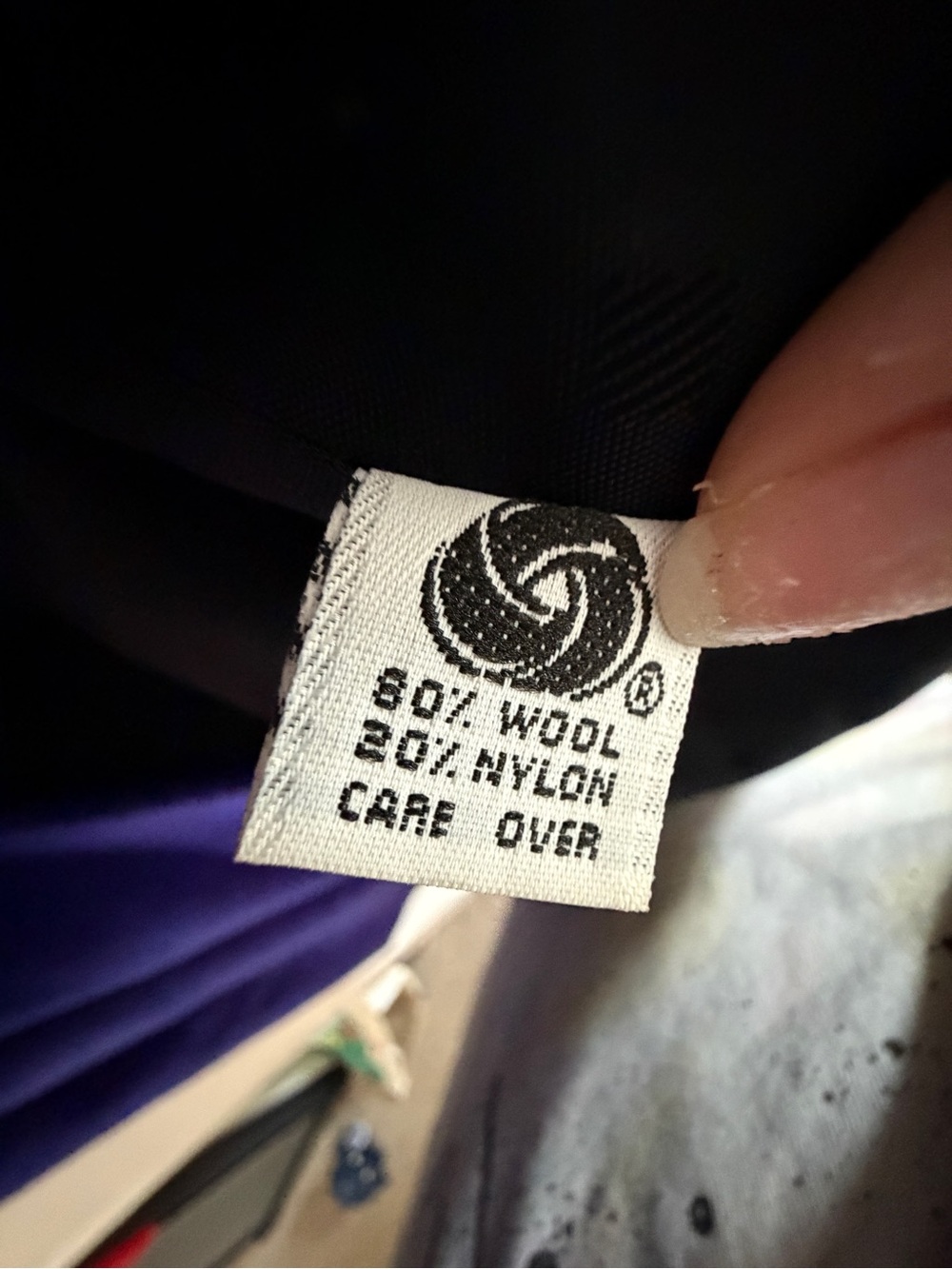 Ashley Scott Royal Purple Wool Coat - Picture 3 of 4